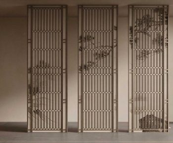 New Chinese Style Wooden Screen Partition-ID:308489831