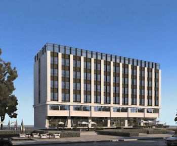 Modern Appearance Of Commercial Building-ID:587641008
