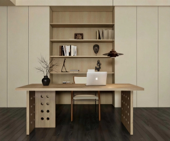 Modern Computer Desk And Chair-ID:121788026