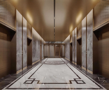 New Classical Style Elevator Hall-ID:762147907