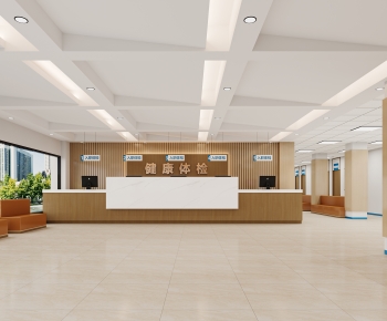 Modern Hospital Hall-ID:716490984