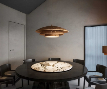 Wabi-sabi Style Dining Room-ID:870517024