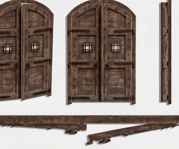 Retro Style Double Door-ID:993083008