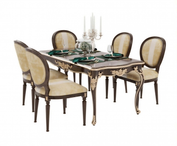 European Style Dining Table And Chairs-ID:399338013