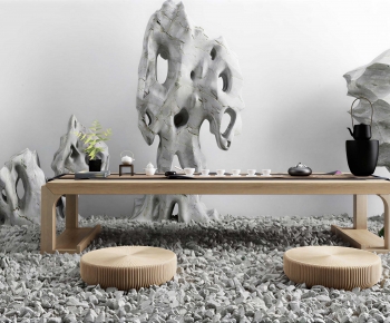 New Chinese Style Tea Tables And Chairs-ID:342665919