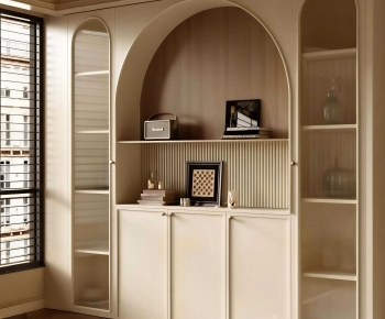 French Style Decorative Cabinet-ID:293921953