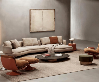 Wabi-sabi Style Sofa Combination-ID:295947079