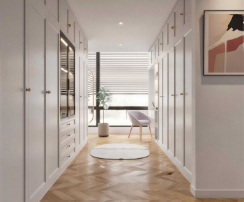 Modern Clothes Storage Area-ID:460360153