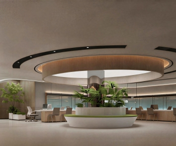 Modern Office Reception Desk-ID:410752061