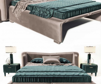 Modern Double Bed-ID:222471006