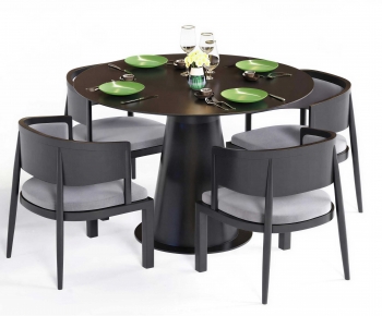 Modern Dining Table And Chairs-ID:437279944