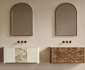 Wabi-sabi Style Bathroom Cabinet-ID:817888986