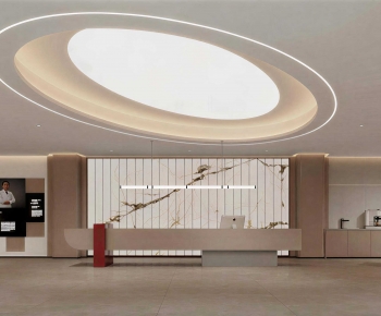 Modern Hospital Hall-ID:476994994