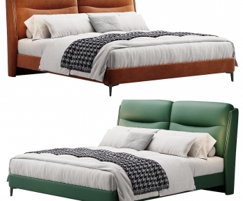 Modern Double Bed-ID:498467925