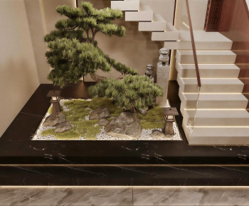 New Chinese Style Stairwell-ID:177841905