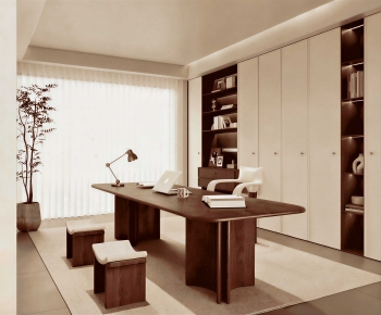 Wabi-sabi Style Study Space-ID:816174032