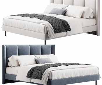 Modern Double Bed-ID:421927939