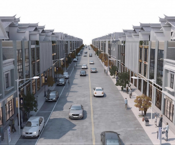 New Chinese Style Commercial Street-ID:860836031