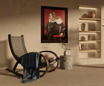 Wabi-sabi Style Rocking Chair-ID:159010898