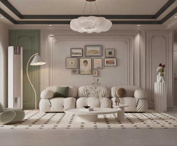 French Style A Living Room-ID:429650072