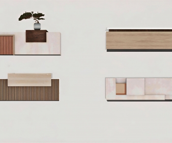 New Chinese Style Reception Desk-ID:744070052