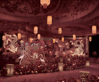 New Chinese Style Banquet Hall-ID:238650088
