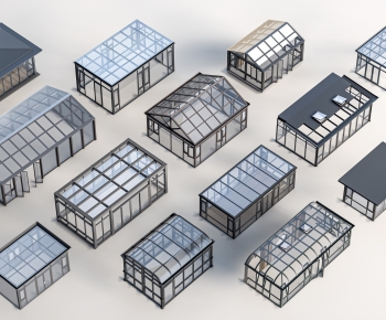 Modern Glass Sunshine Room-ID:217761995