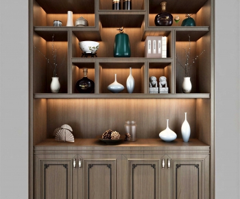 New Chinese Style Decorative Cabinet-ID:784370902