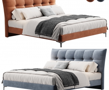 Modern Double Bed-ID:266979934
