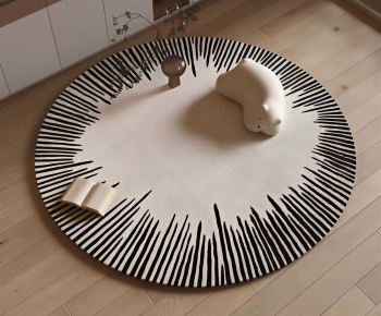 Modern Circular Carpet-ID:821978095