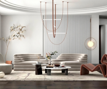 Modern A Living Room-ID:488854891
