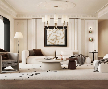 French Style A Living Room-ID:901835922