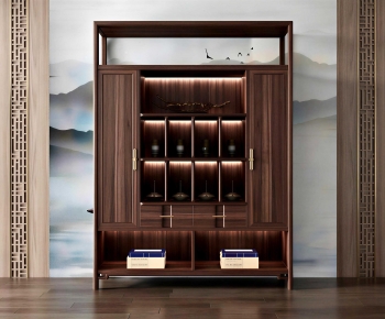 New Chinese Style Decorative Cabinet-ID:605592973