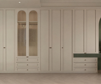 French Style Clothes Storage Area-ID:742316965
