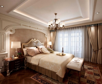 American Style Bedroom-ID:107801052