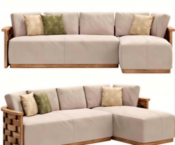 Wabi-sabi Style Corner Sofa-ID:347620961