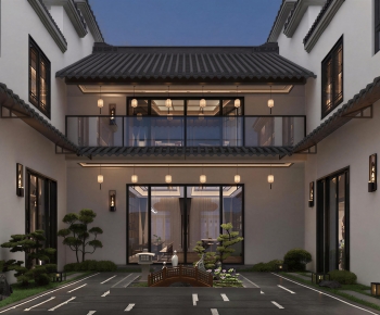 New Chinese Style Courtyard/landscape-ID:475217104