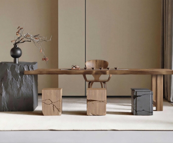 Wabi-sabi Style Tea Tables And Chairs-ID:542032965