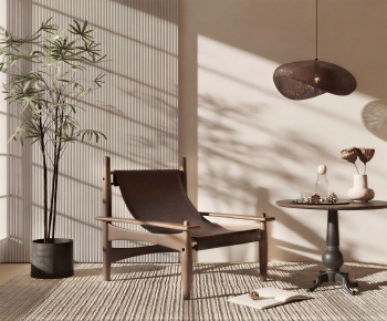 Wabi-sabi Style Lounge Chair-ID:431081063
