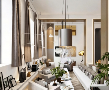 Modern A Living Room-ID:167843107