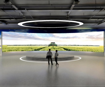Modern Exhibition Hall-ID:455101971