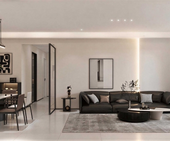 Modern A Living Room-ID:654208904