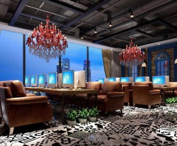 Industrial Style Internet Cafe-ID:720345026
