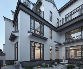 New Chinese Style Courtyard/landscape-ID:320472962