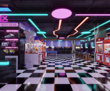 Industrial Style Game Hall-ID:595581054