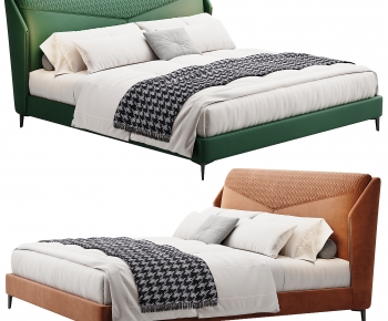 Modern Double Bed-ID:636934042