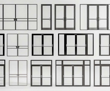 Industrial Style Double Door-ID:522123107