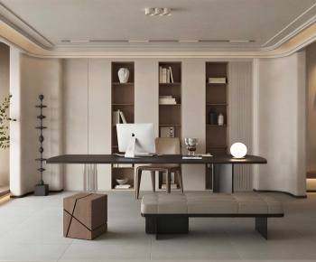 Wabi-sabi Style Study Space-ID:259258993
