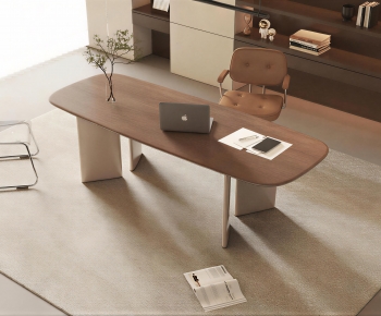 Modern Computer Desk And Chair-ID:708141097