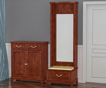 New Chinese Style Shoe Cabinet-ID:321009258